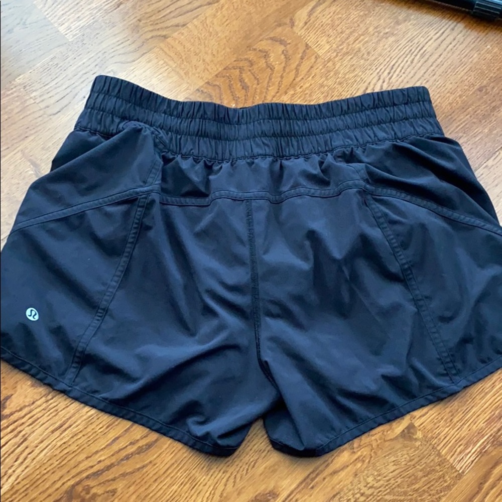 black lululemon shorts!!
